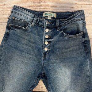 Rockin C Women's Blue Straight Leg Jeans